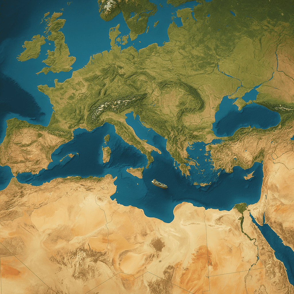 Trasy Łączące Europę, Europę z Afryką i Azją  - Kontenery drogą morską
